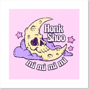 Honk Shoo Moon in 80s Purple Posters and Art